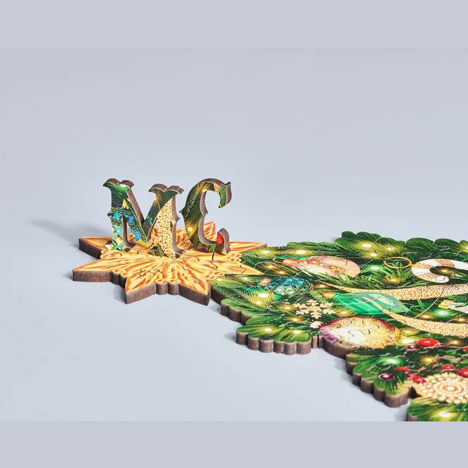 Tree-ditional Golden Christmas Jigsaw Puzzle