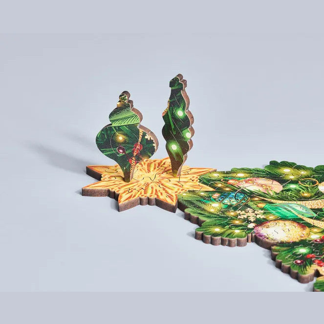 Tree-ditional Golden Christmas Jigsaw Puzzle