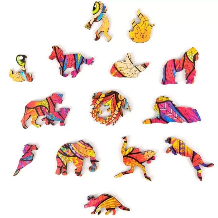Mysterious Lion Wooden Jigsaw