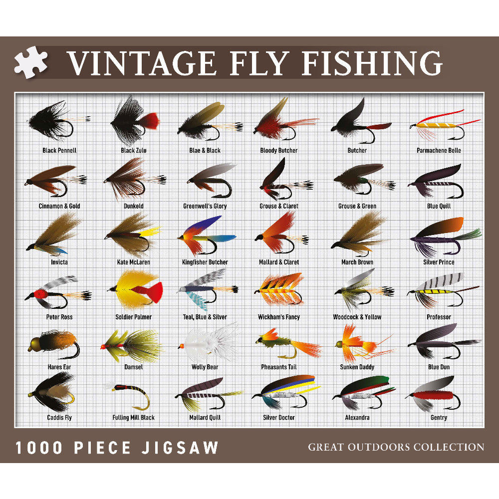 Vintage Fly Fishing Jigsaw - 1000 Pieces