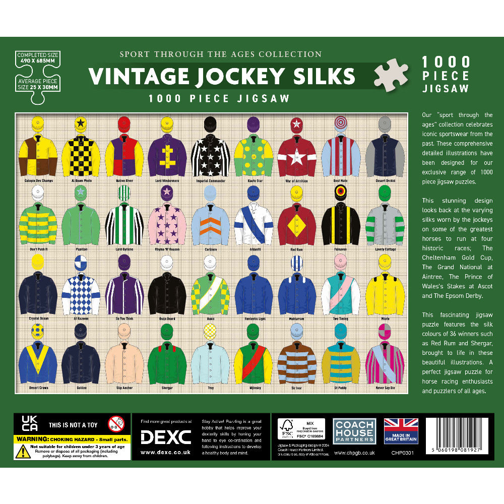 Vintage Jockey Silks Jigsaw - 1000 Pieces