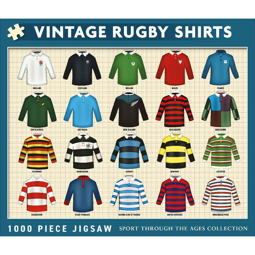 Vintage Rubgy Shirts Jigsaw - 1000 Pieces
