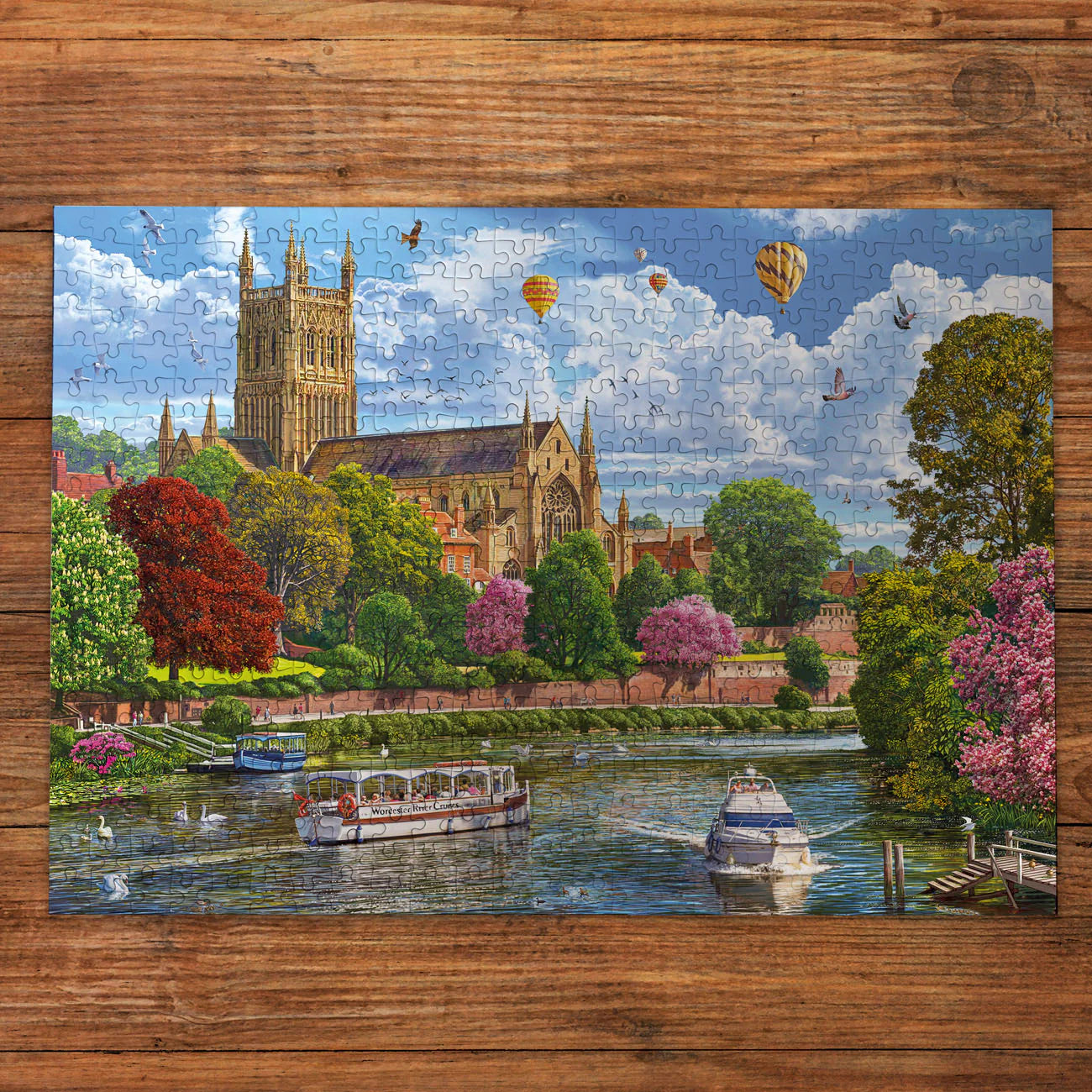 Worcester From The River Jigsaw - 500 Pieces