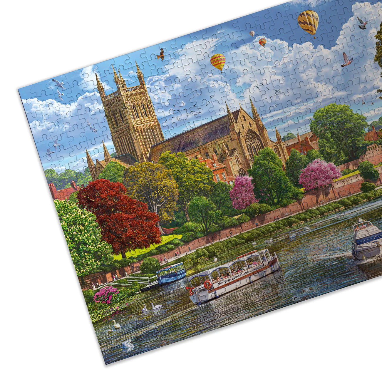 Worcester From The River Jigsaw - 500 Pieces