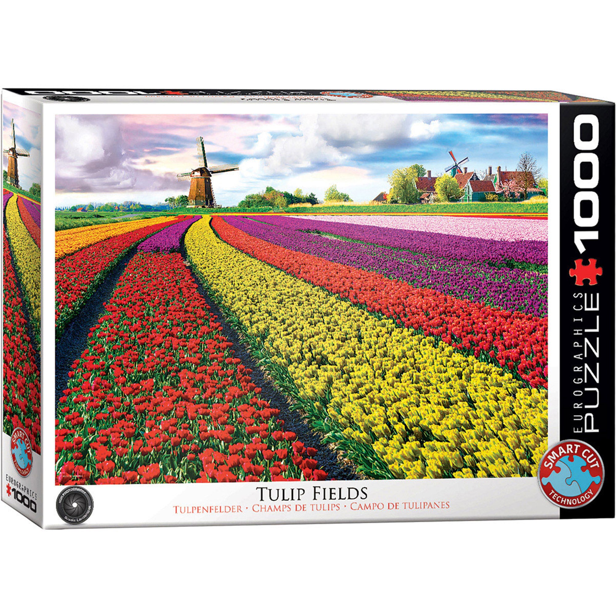 Tulip Fields Netherlands Jigsaw - 1000 Pieces