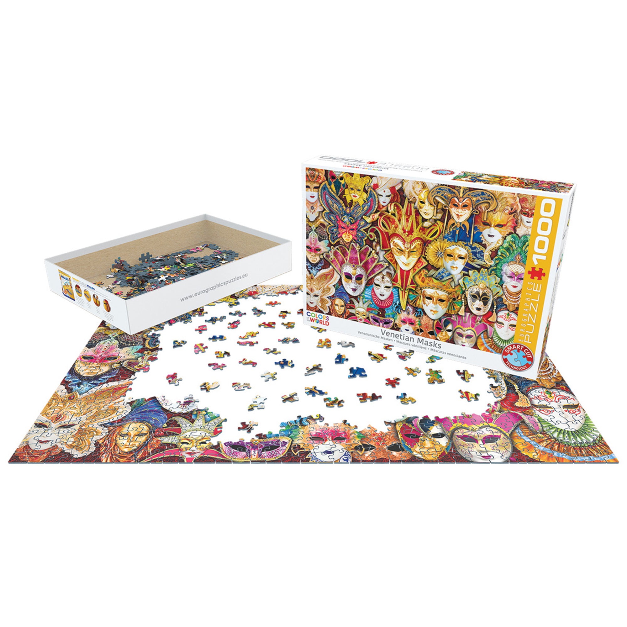 Venitian Masks Jigsaw - 1000 Pieces