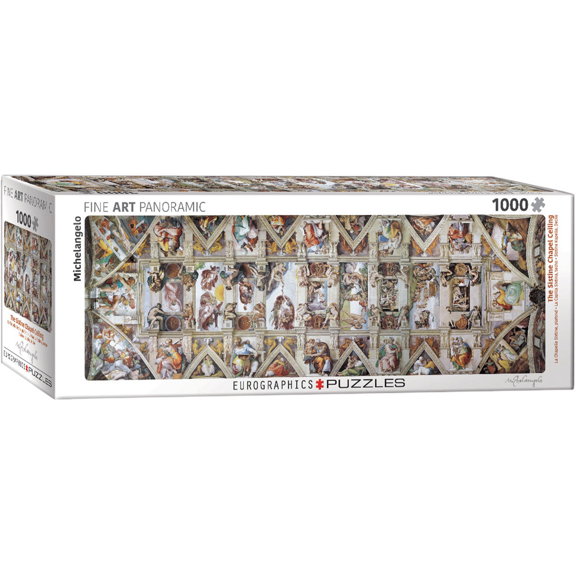 Sistine Chapel Ceiling Panoramic Jigsaw - 1000 Pieces