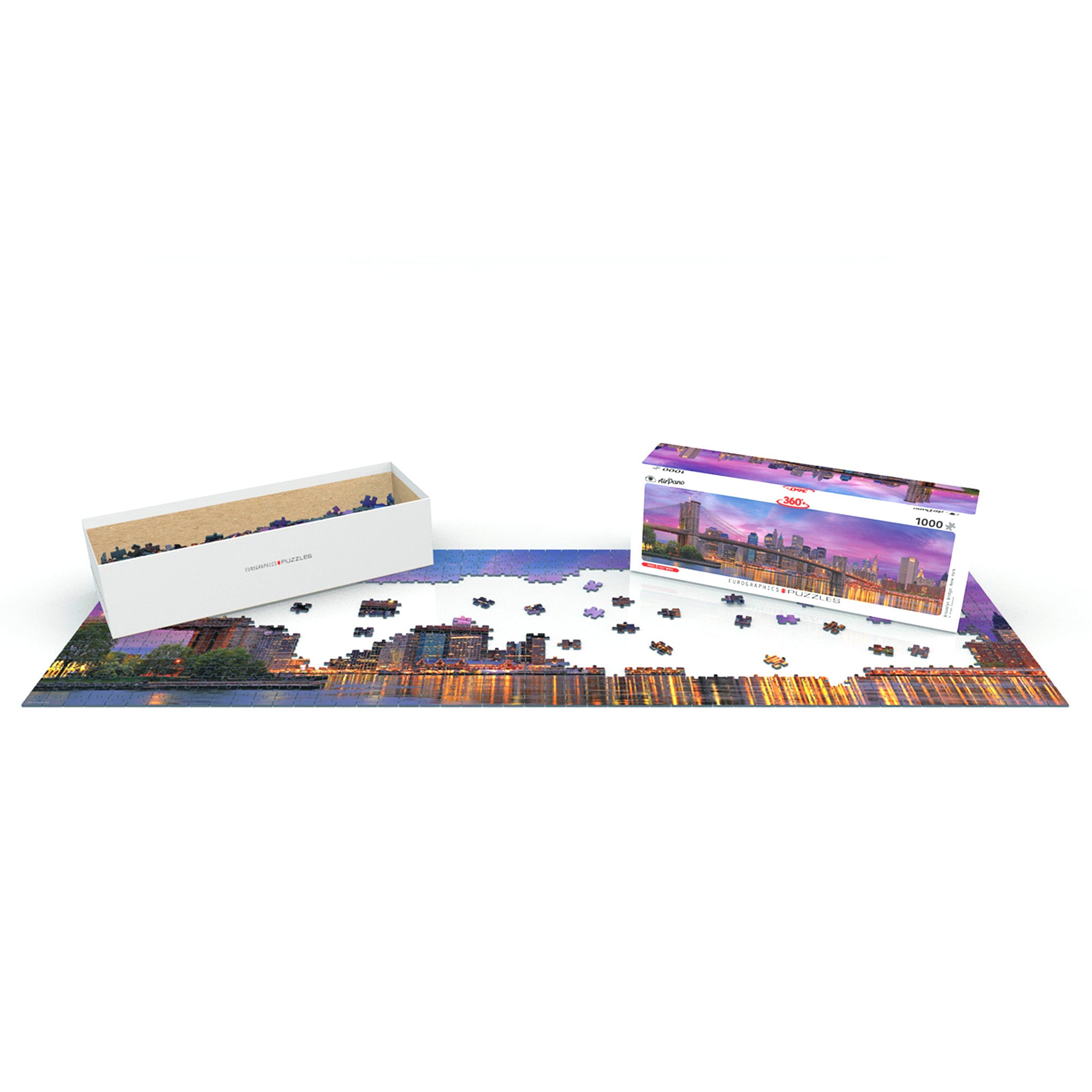 Brooklyn Bridge, New York Panoramic Jigsaw - 1000 Pieces