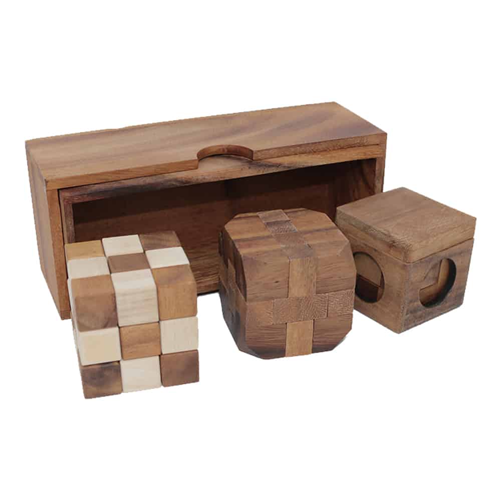 3 Puzzle Gift Set - Medium - Soma, Snake, Diamond Cube