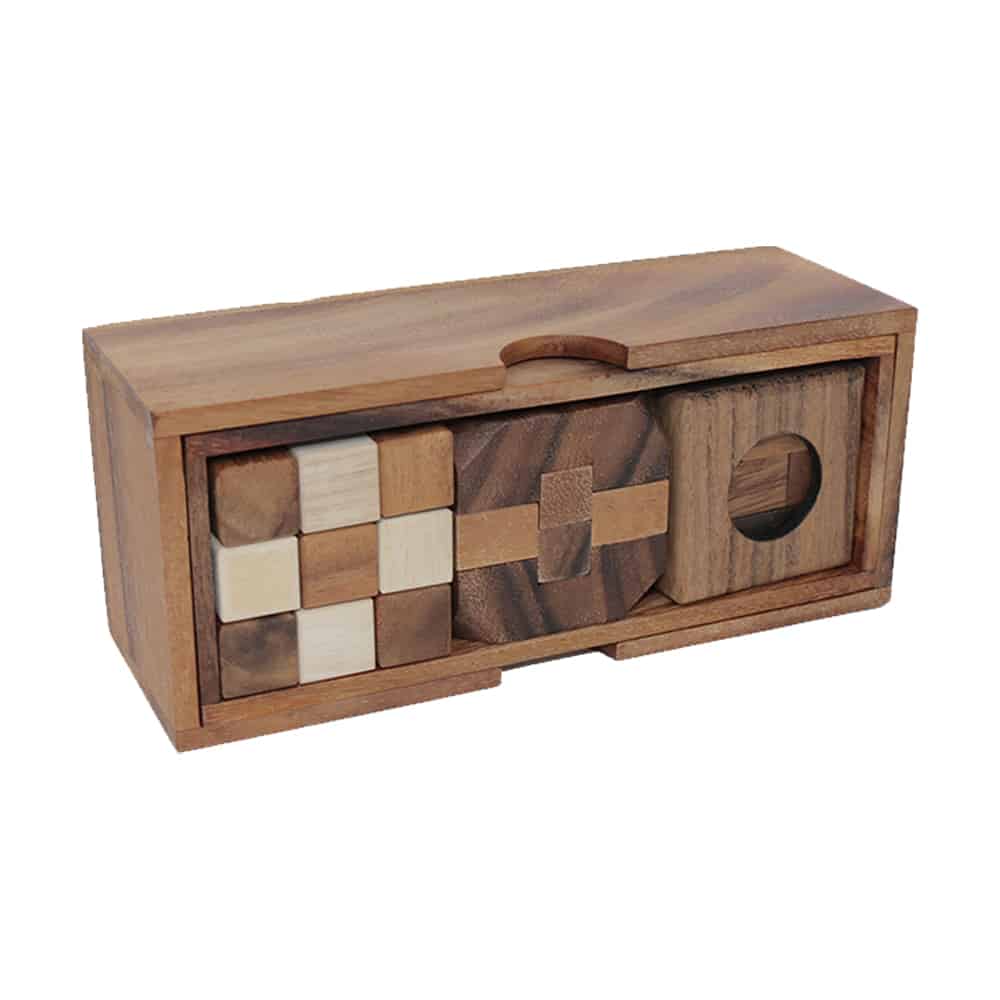 3 Puzzle Gift Set - Medium - Soma, Snake, Diamond Cube