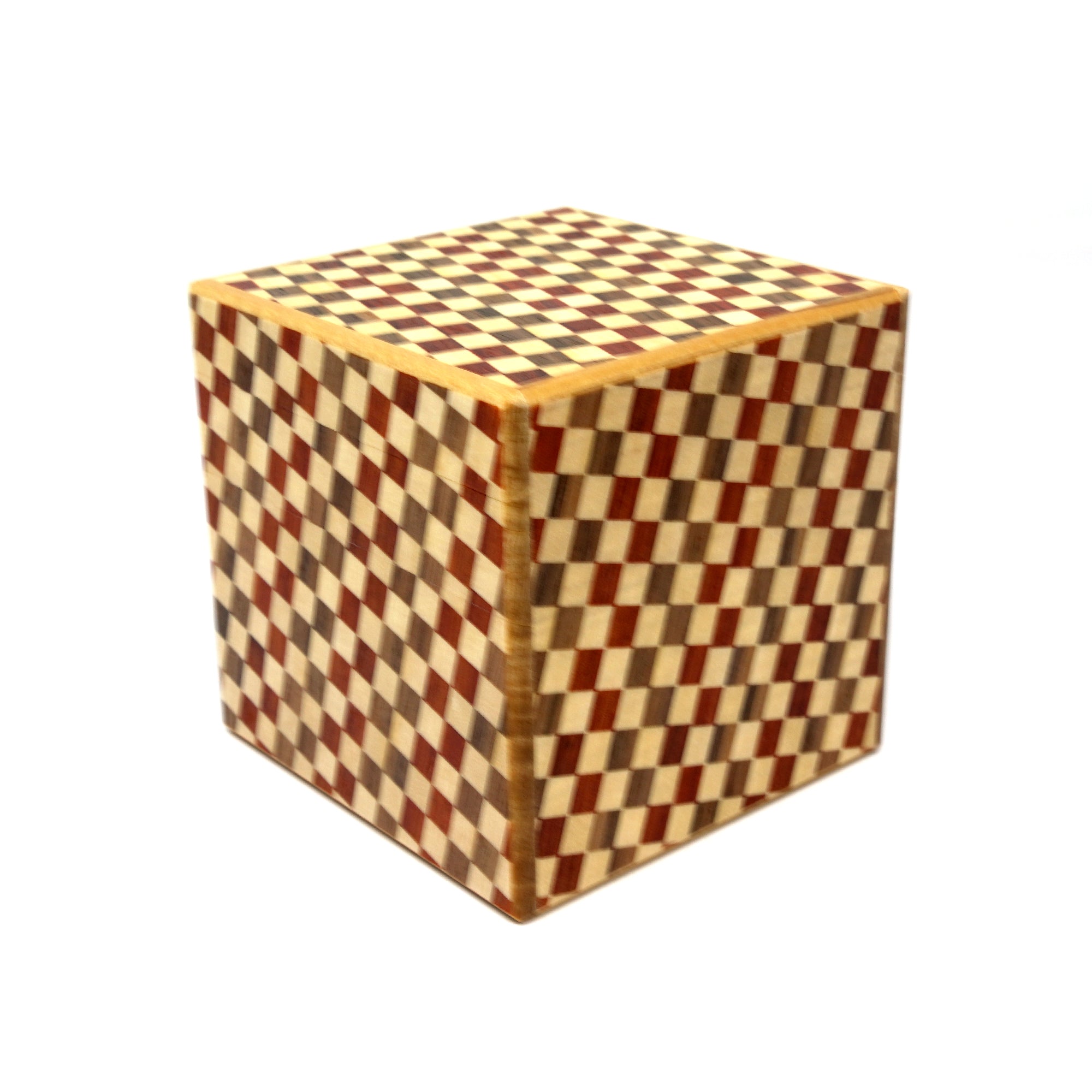 Japanese Puzzle Box - 3 Sun Cube 14 Steps - Ichimatsu