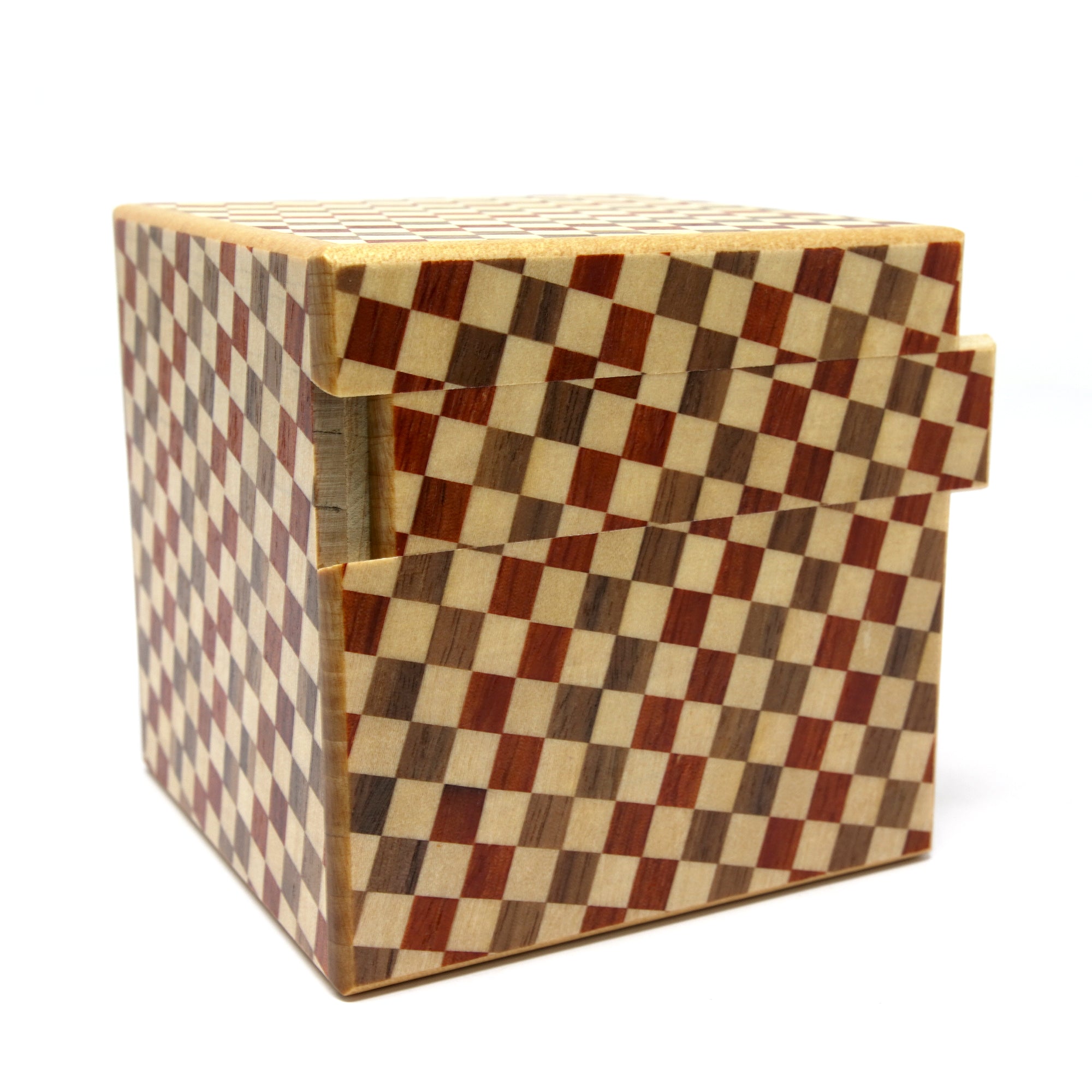 Japanese Puzzle Box - 3 Sun Cube 14 Steps - Ichimatsu