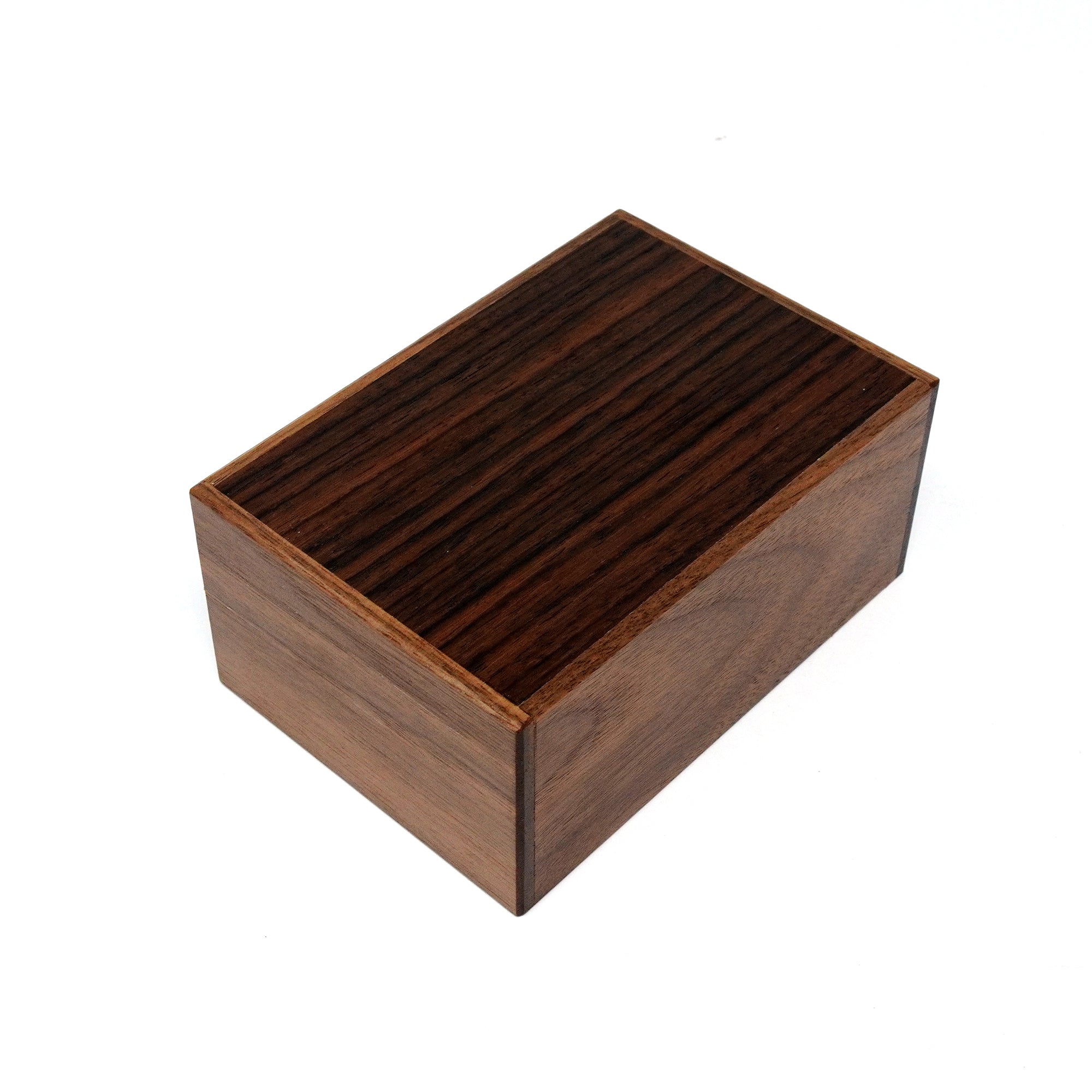 Japanese Puzzle Box -  4 Sun - 14 Steps Rosewood/ Walnut