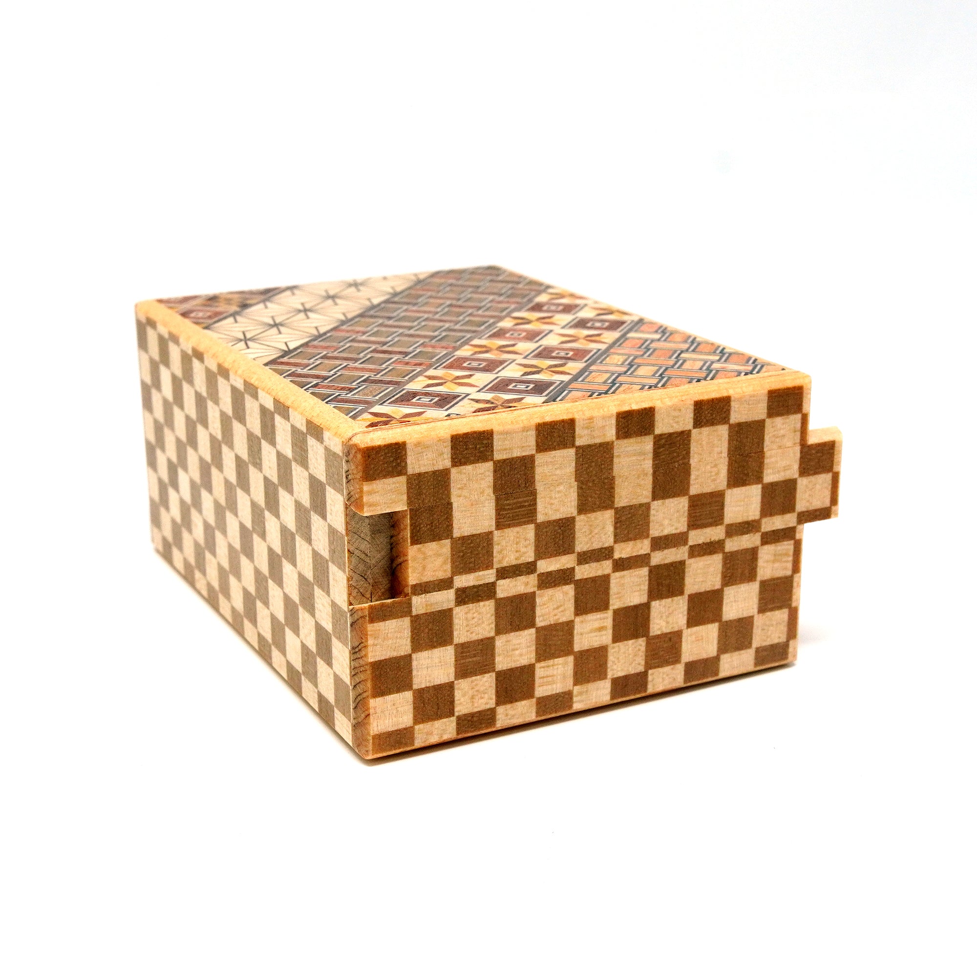 Japanese Puzzle Box - 4 Sun 18 Steps - Yosegi/ Ichimatsu
