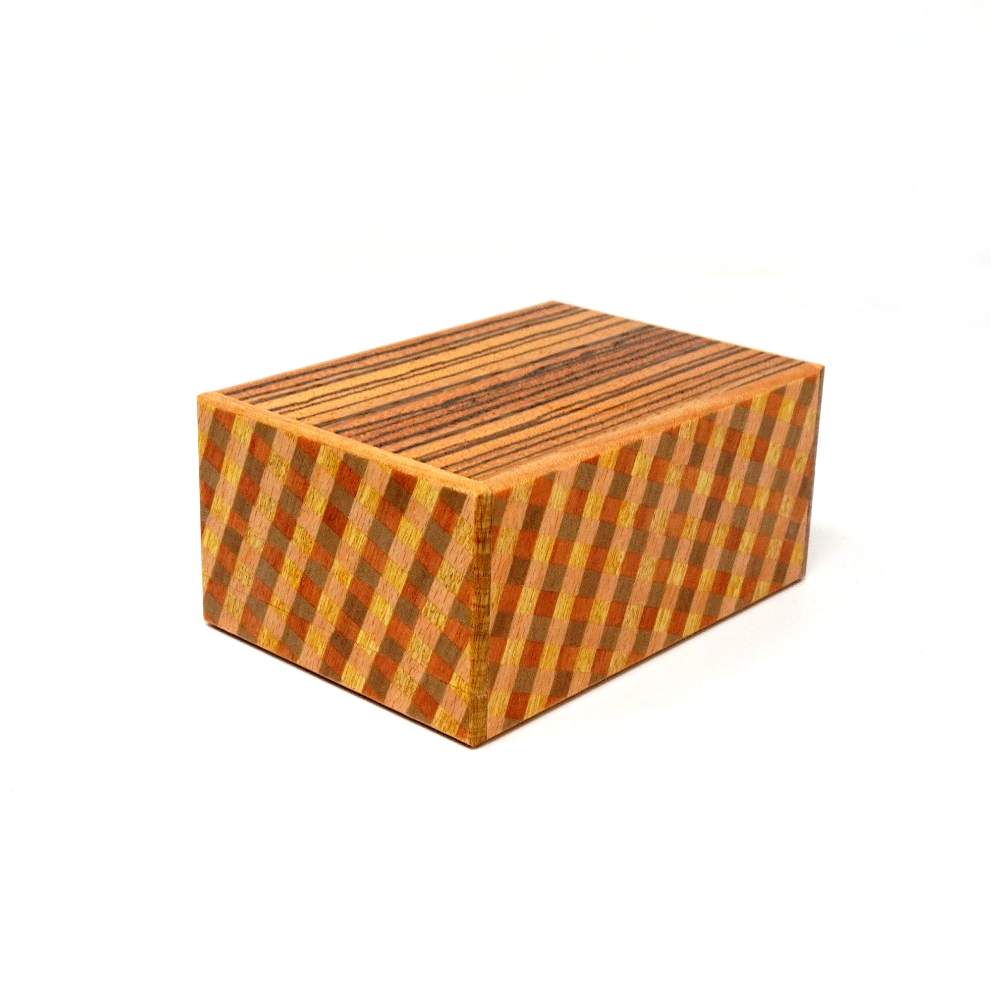 Japanese Puzzle Box -  4 Sun - 7 Steps Zebra/ Rosewood