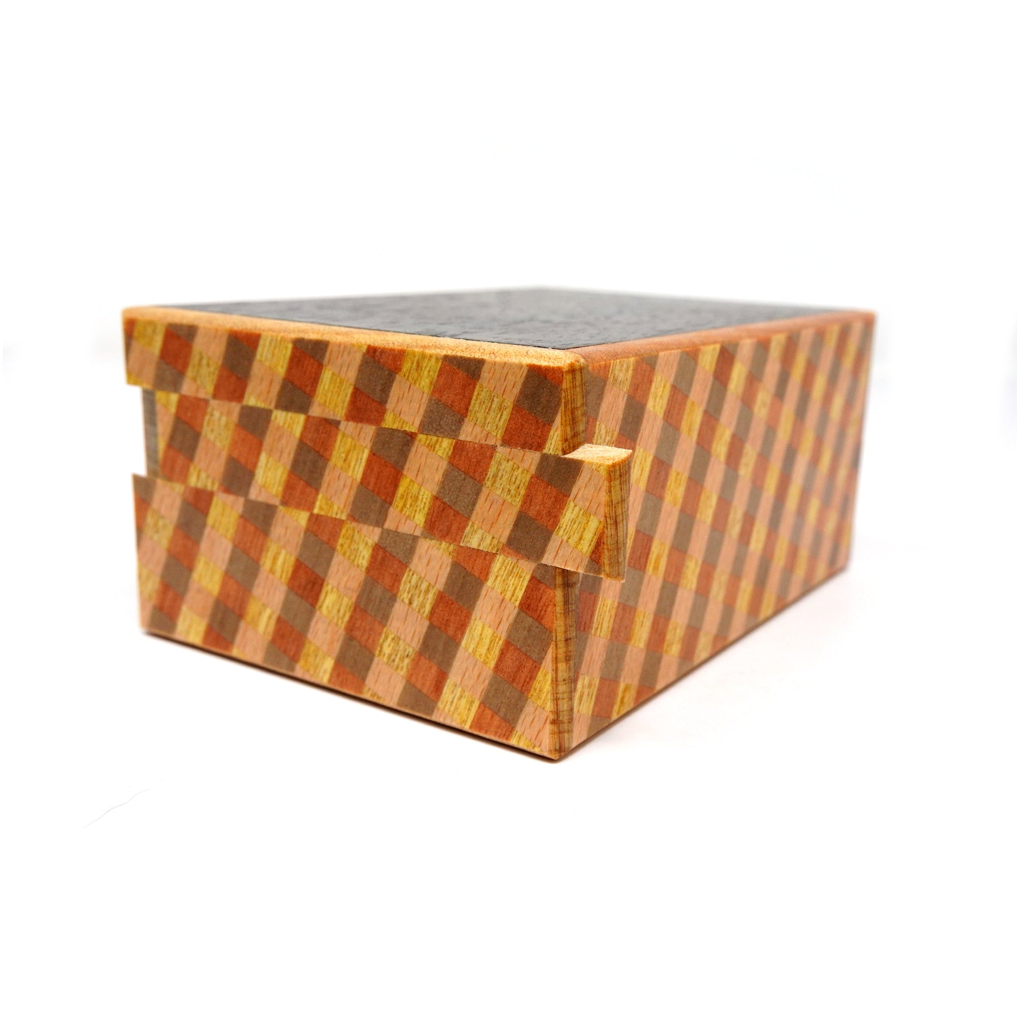 Japanese Puzzle Box -  4 Sun - 7 Steps Zebra/ Rosewood