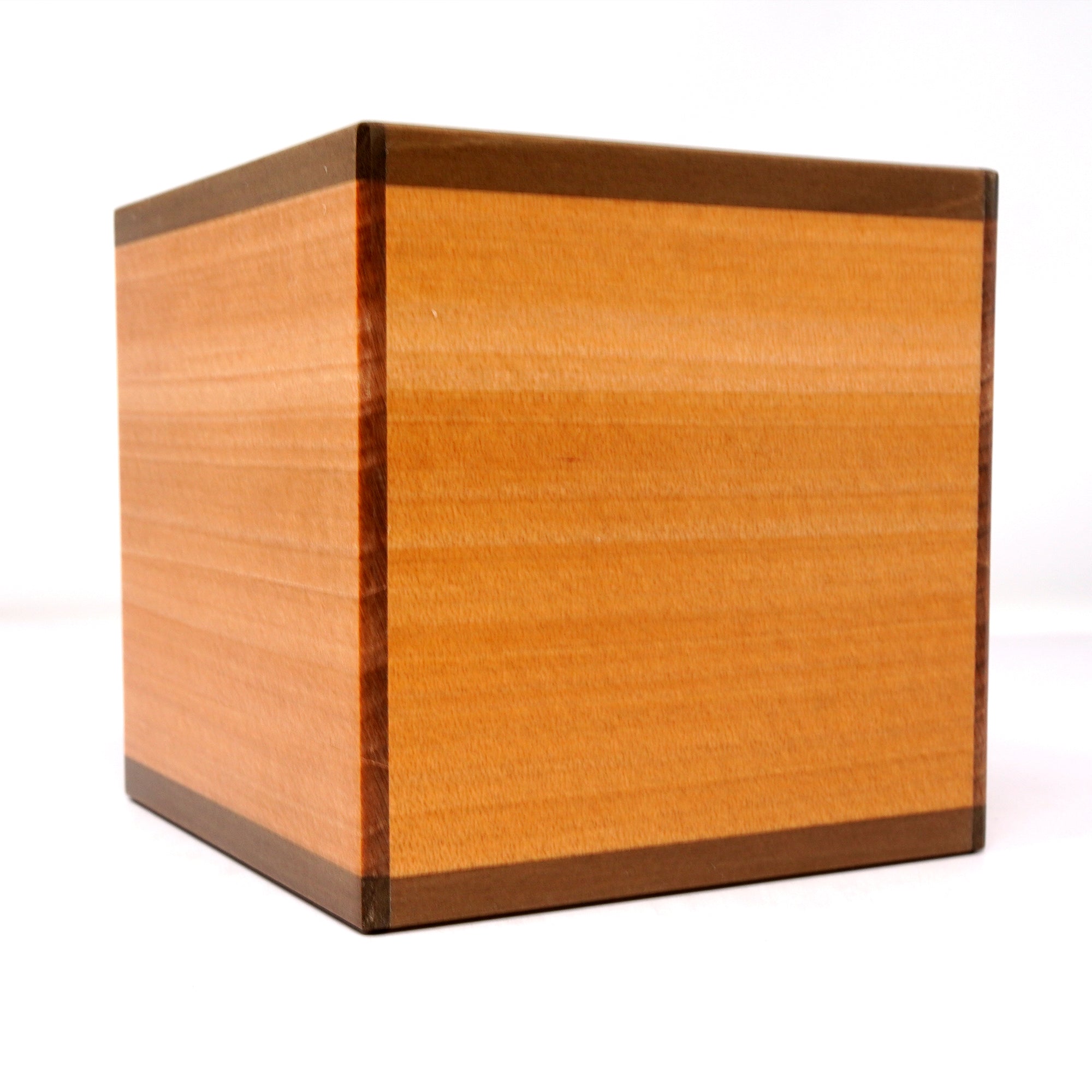 Japanese Puzzle Box - 4 Sun Cube 14 Steps - Yosegi/ Natural