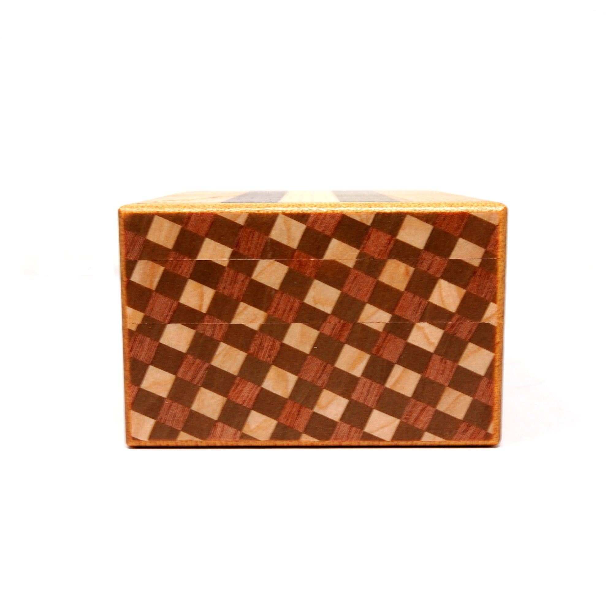 Japanese Puzzle Box - 4 Sun 27 Steps - Natural/ Ichimatsu