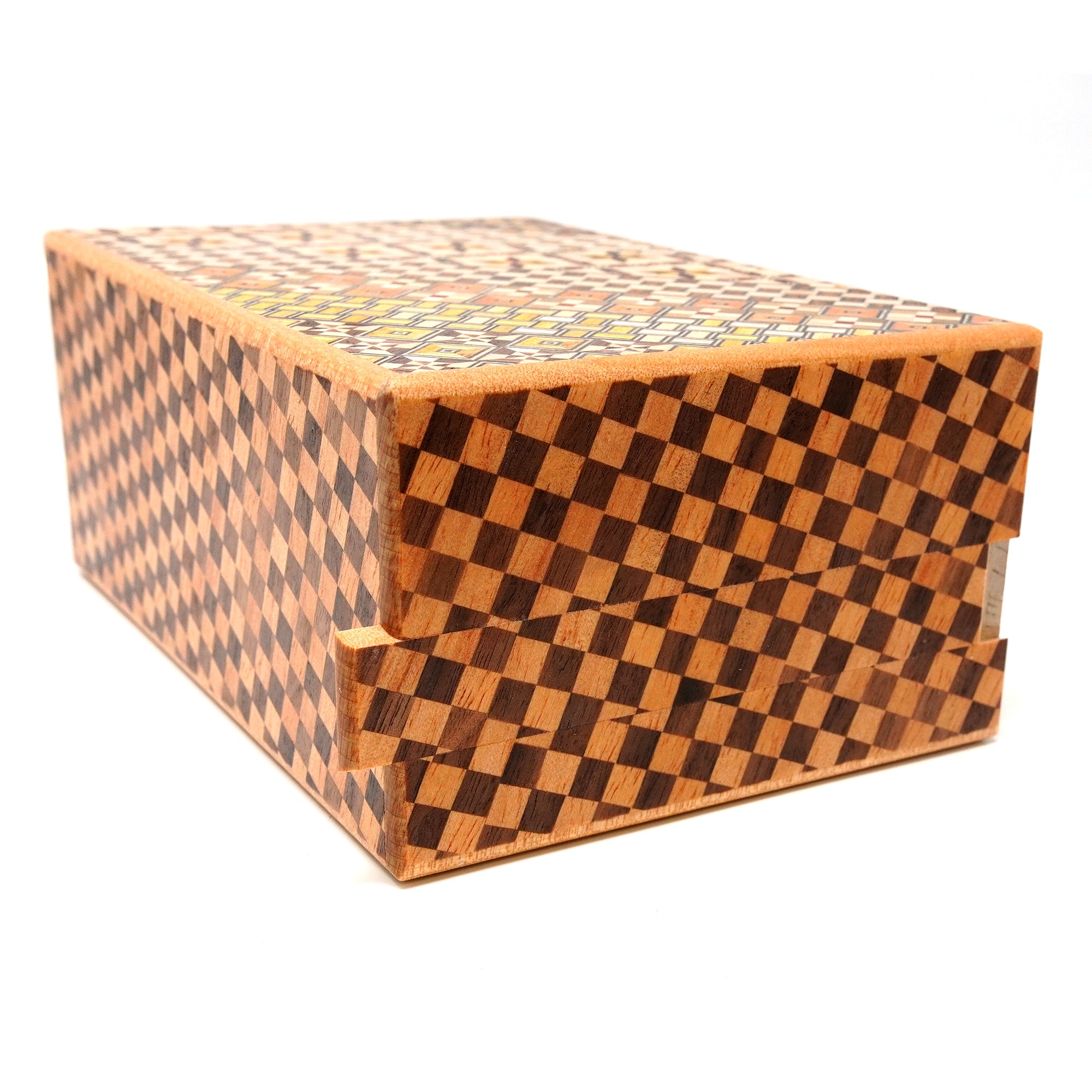 Japanese Puzzle Box - 6 Sun 18 Steps - Yosegi/ Ichimatsu | Handmade