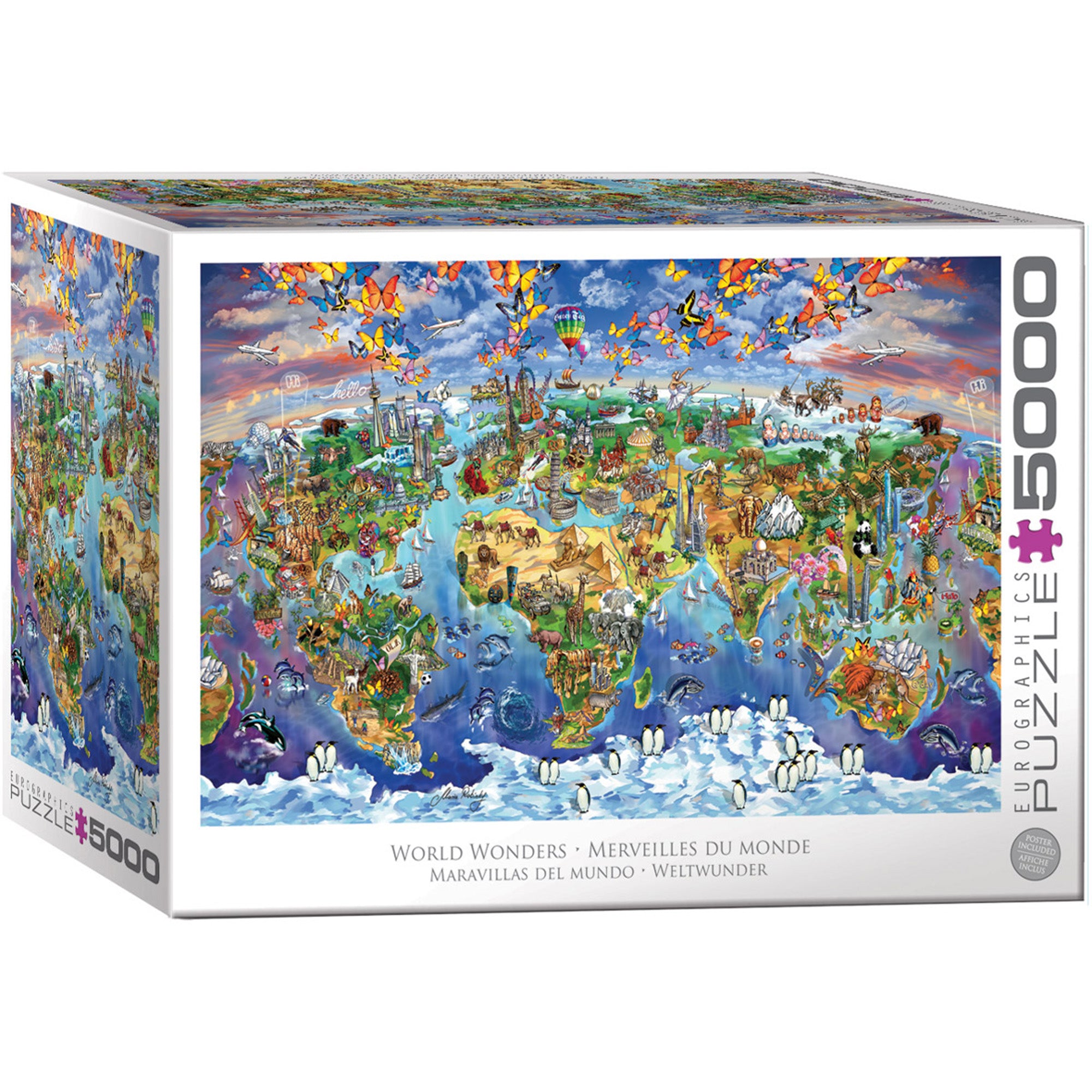 World Wonders Jigsaw - 5000 Pieces