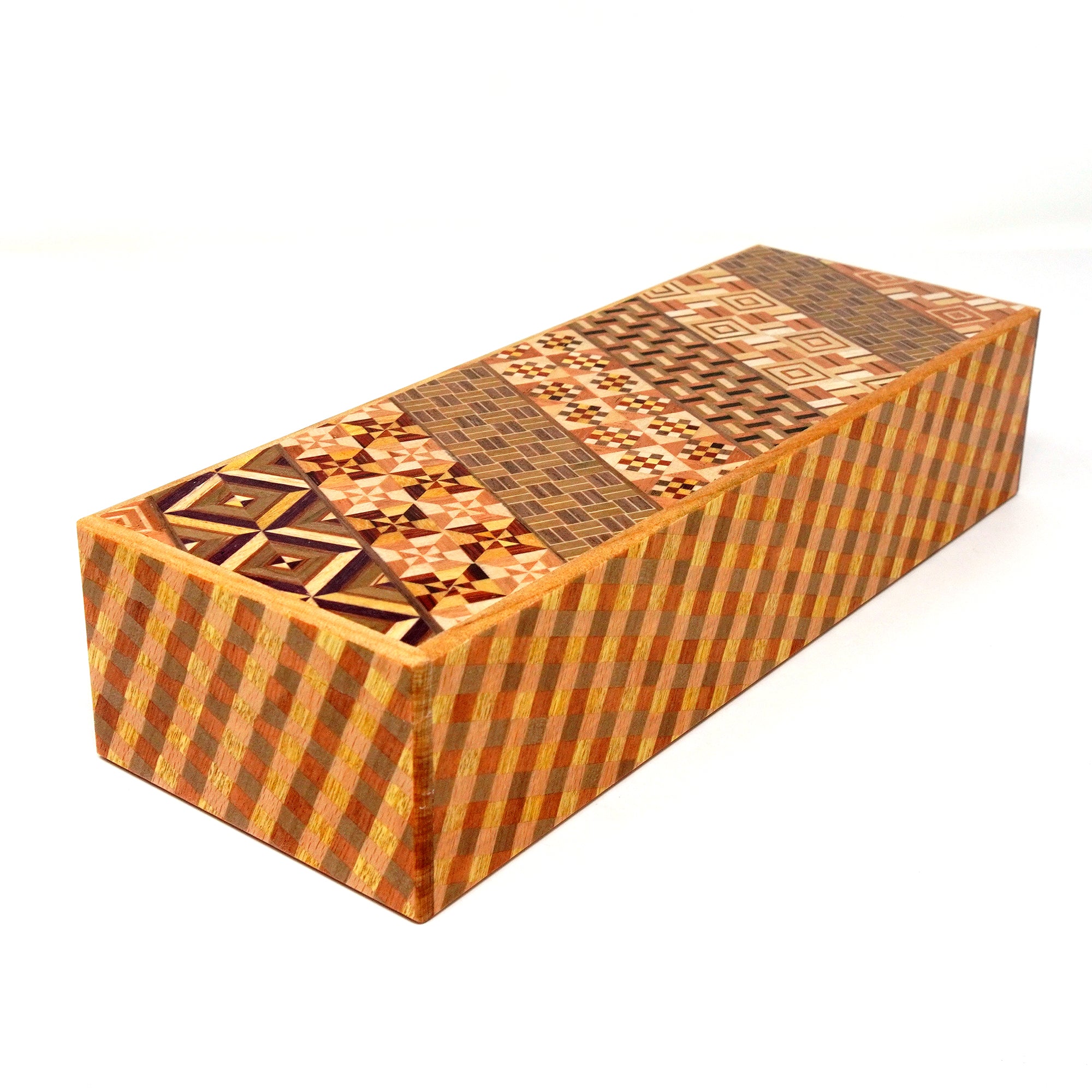 Japanese Puzzle Box -  8 Sun - 14 Steps - Yosegi/Ichimatsu