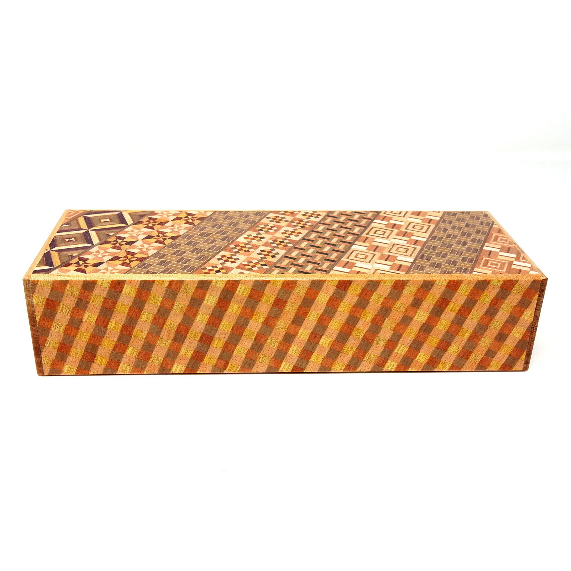 Japanese Puzzle Box -  8 Sun - 14 Steps - Yosegi/Ichimatsu