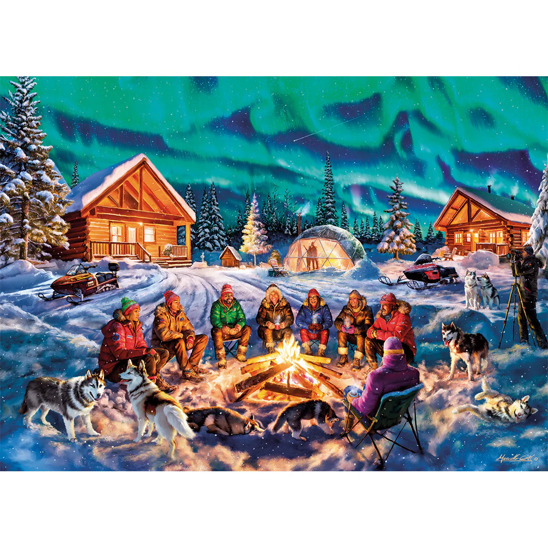 A Night Of Northern Lights Jigsaw - 1000 Pieces