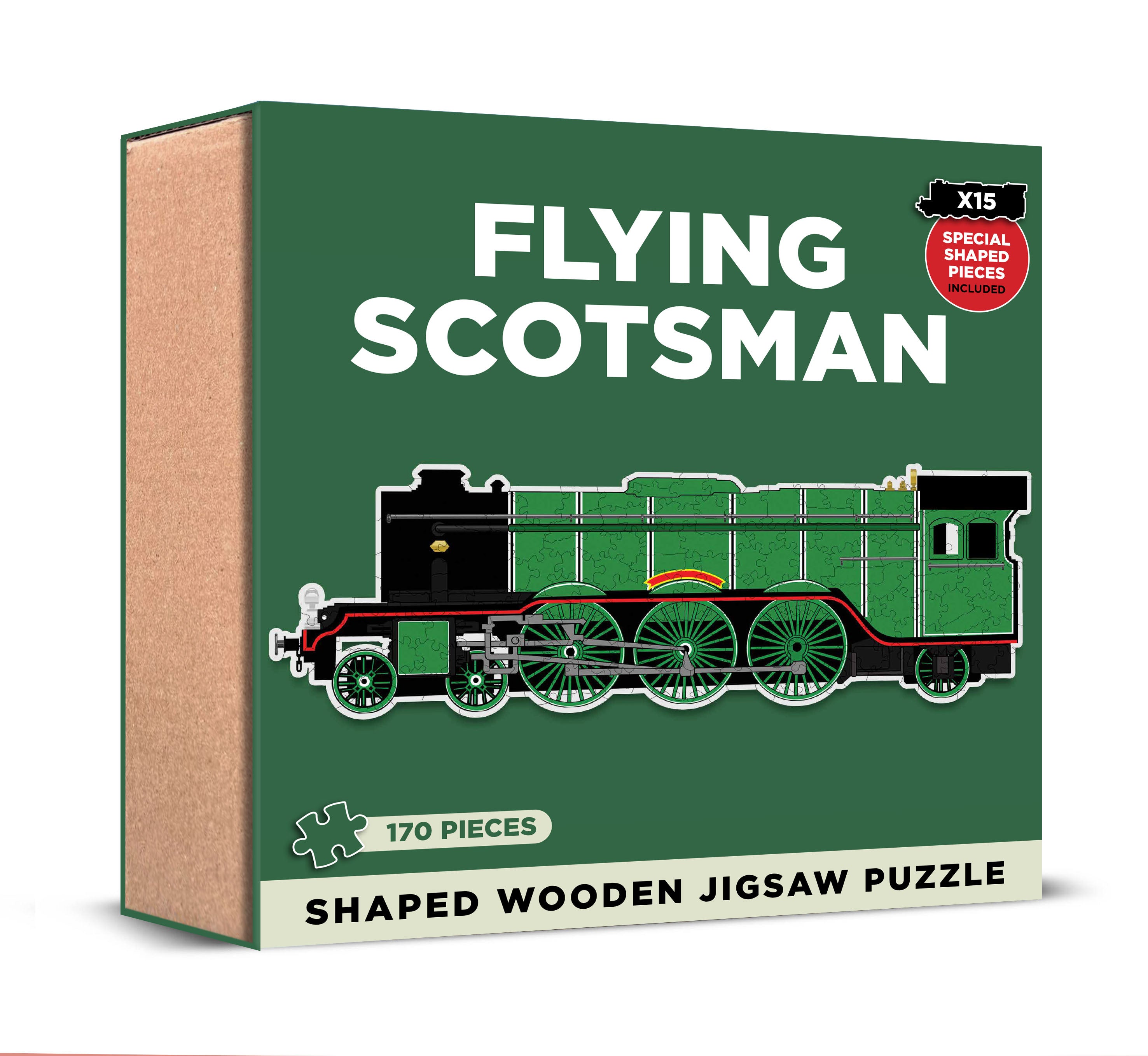 Flying Scotsman Shaped Wooden Jigsaw
