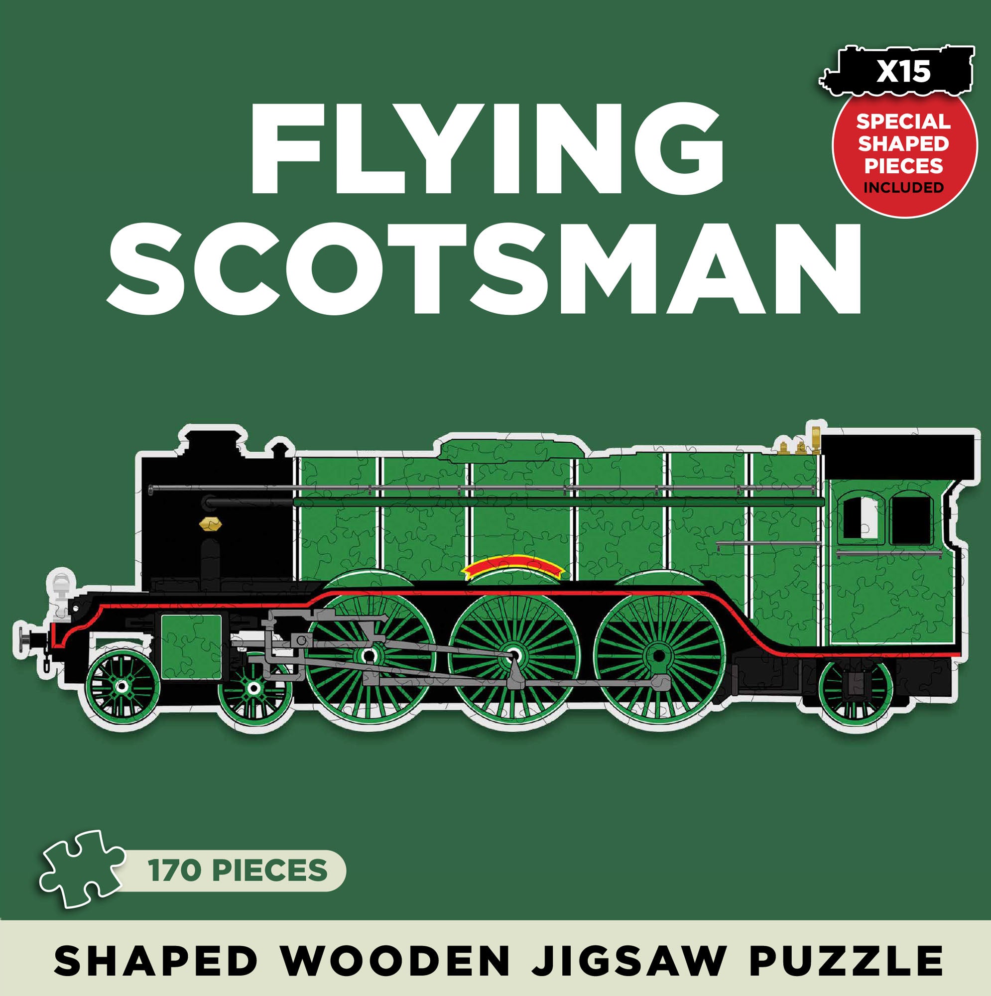 Flying Scotsman Shaped Wooden Jigsaw