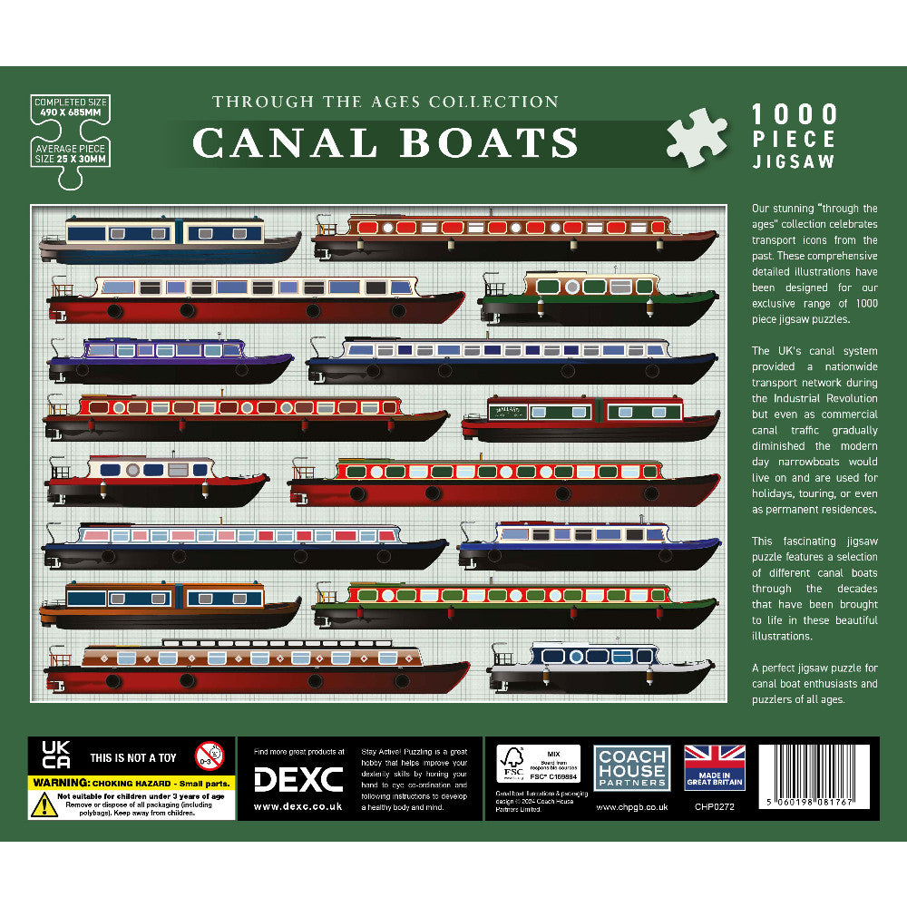 Canal Boats Jigsaw - 1000 Pieces