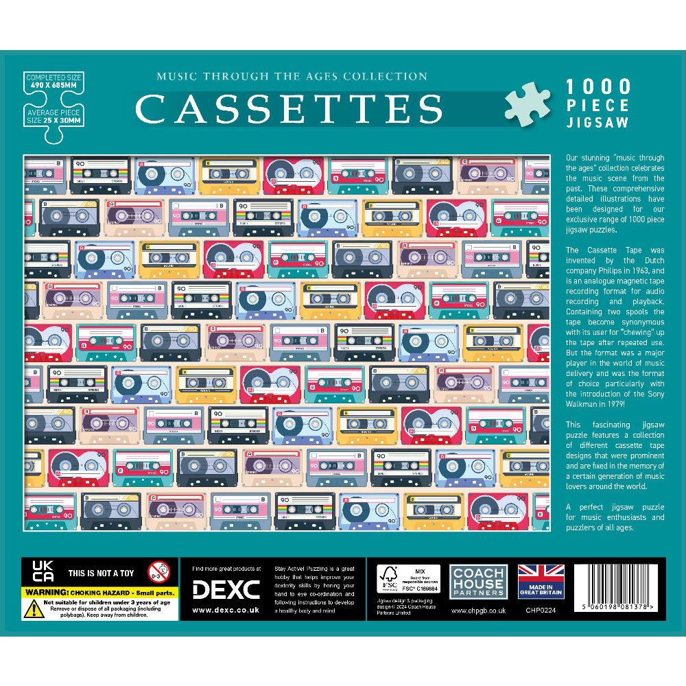 Cassette Tapes Jigsaw - 1000 Pieces