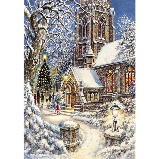 Church In The Snow Jigsaw Puzzle