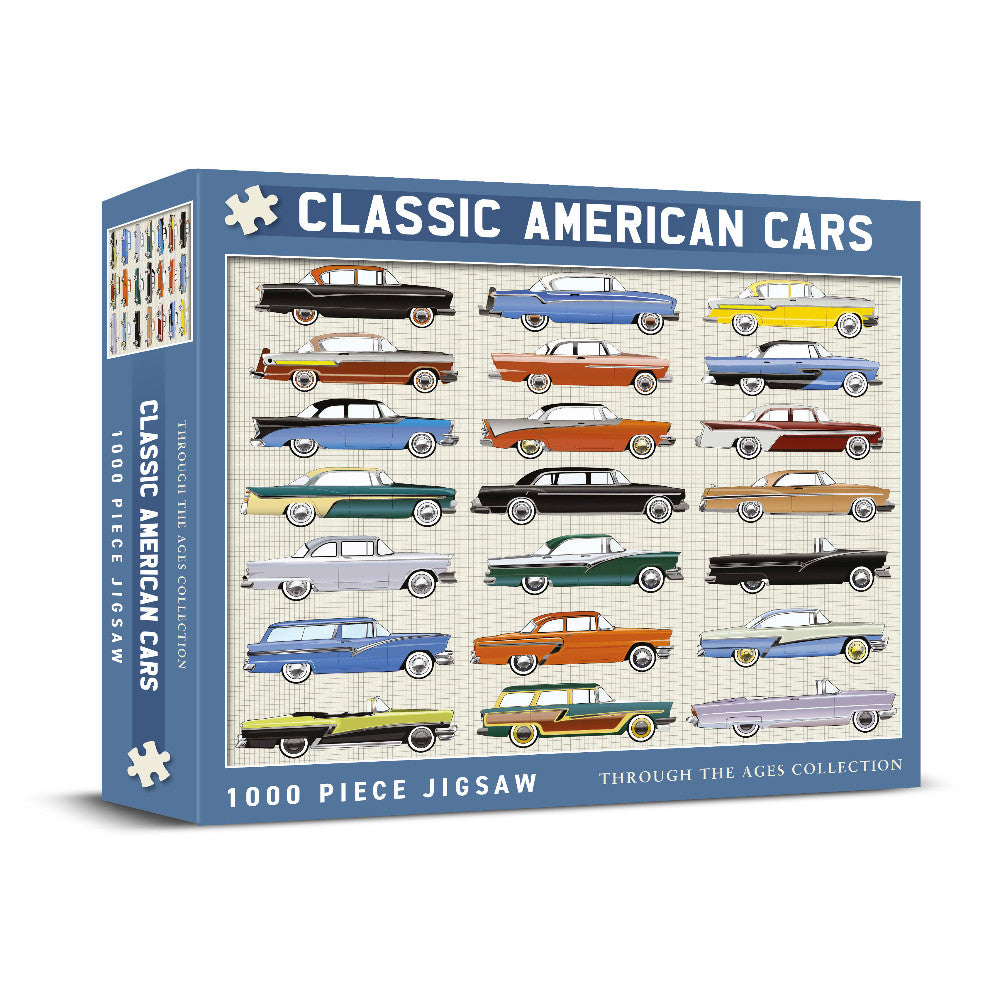 Classic American Cars Jigsaw - 1000 Pieces