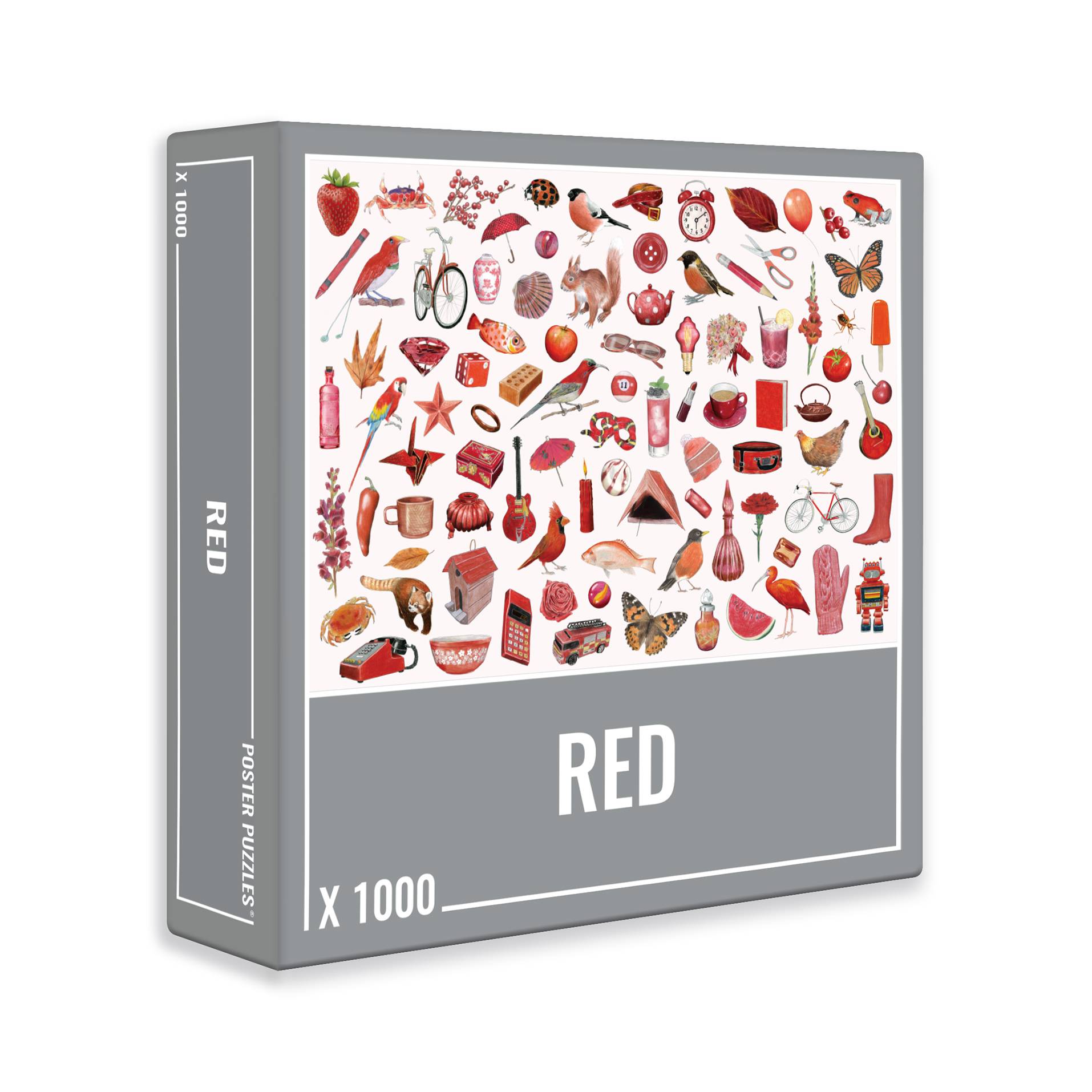 Red Jigsaw Puzzle - 1000 Pieces