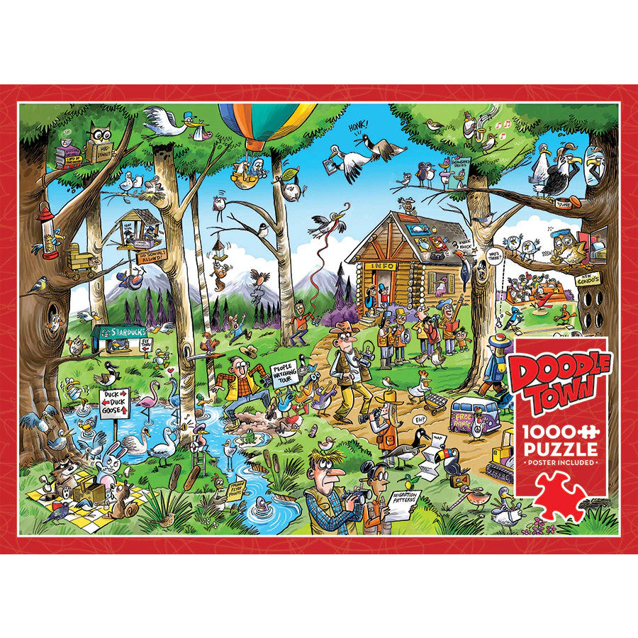 Doodletown: Birdwatcher's Paradise Jigsaw - 1000 Pieces