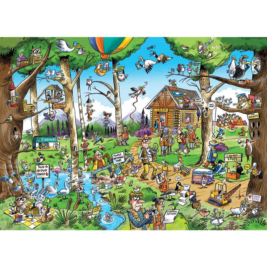 Doodletown: Birdwatcher's Paradise Jigsaw - 1000 Pieces