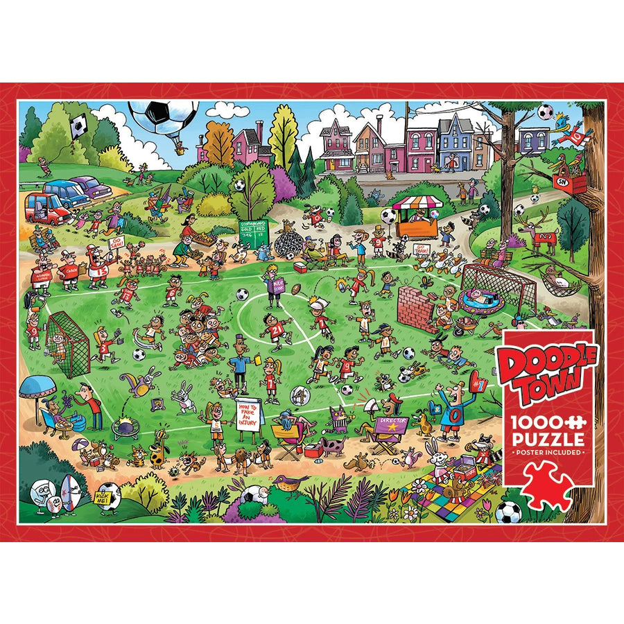 Doodletown: Offside Antics Jigsaw - 1000 Pieces