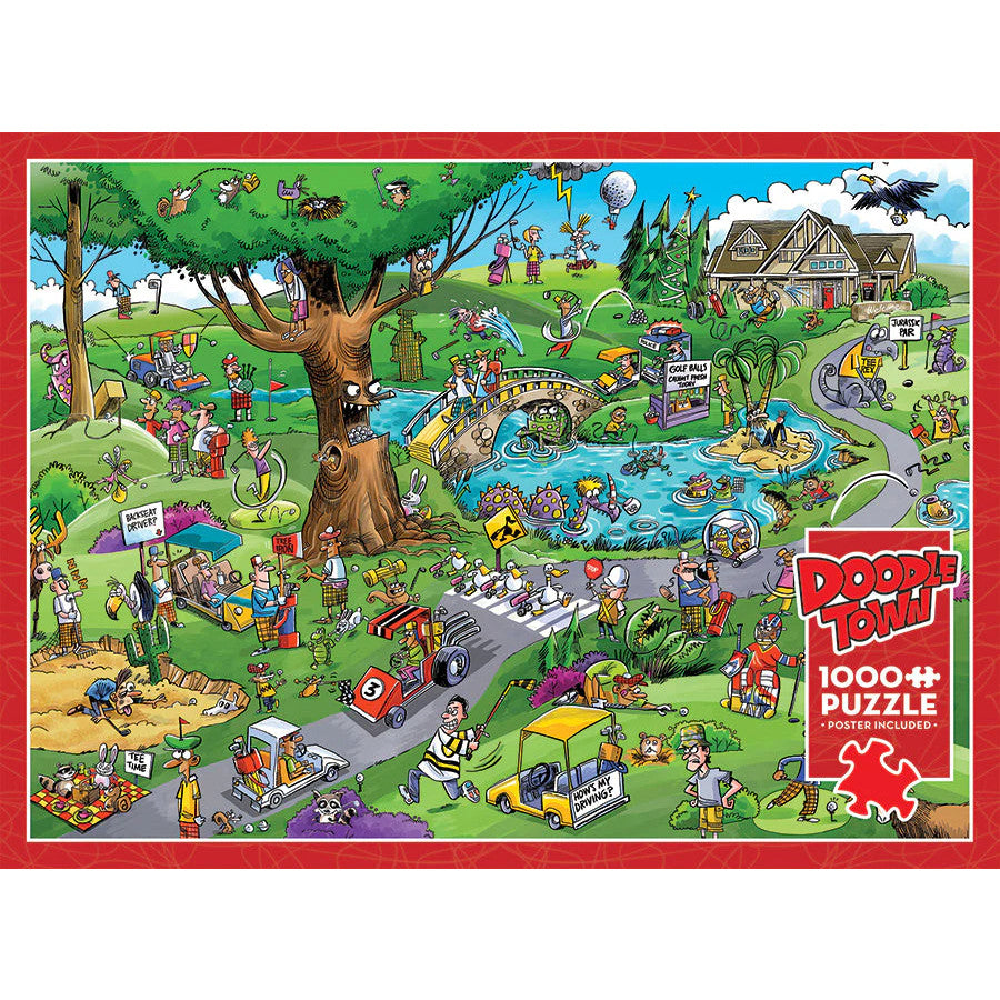 Doodletown: Par For The Course Jigsaw - 1000 Pieces