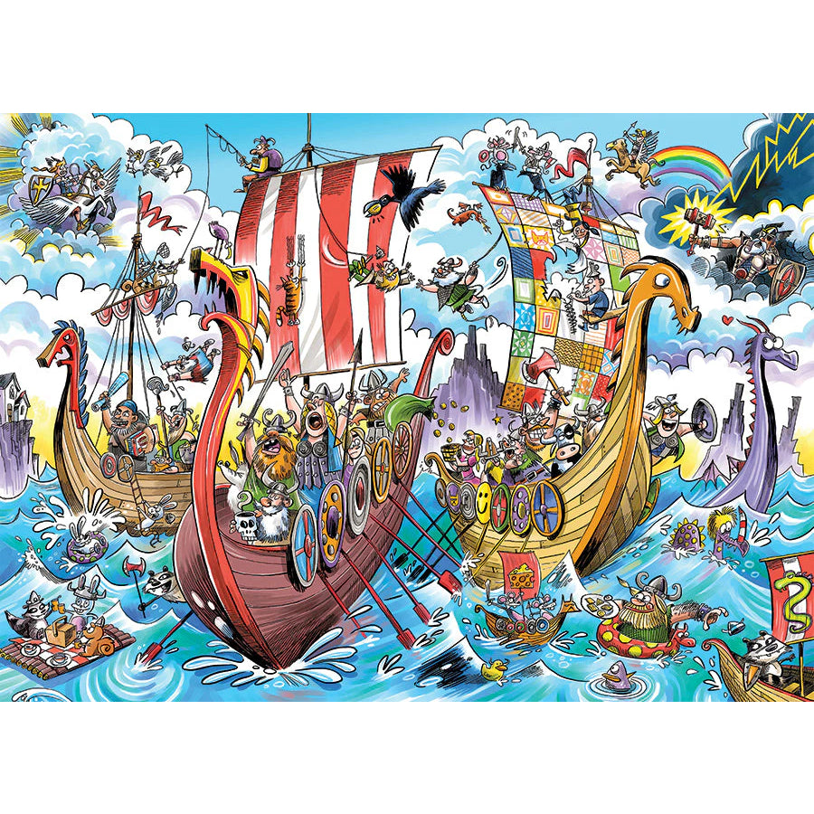 Doodletown: Viking Voyage Jigsaw - 1000 Pieces