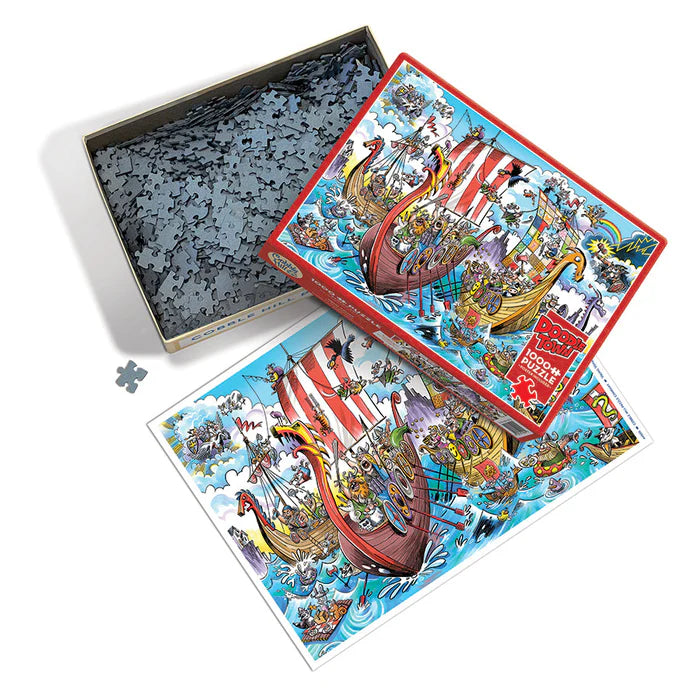 Doodletown: Viking Voyage Jigsaw - 1000 Pieces
