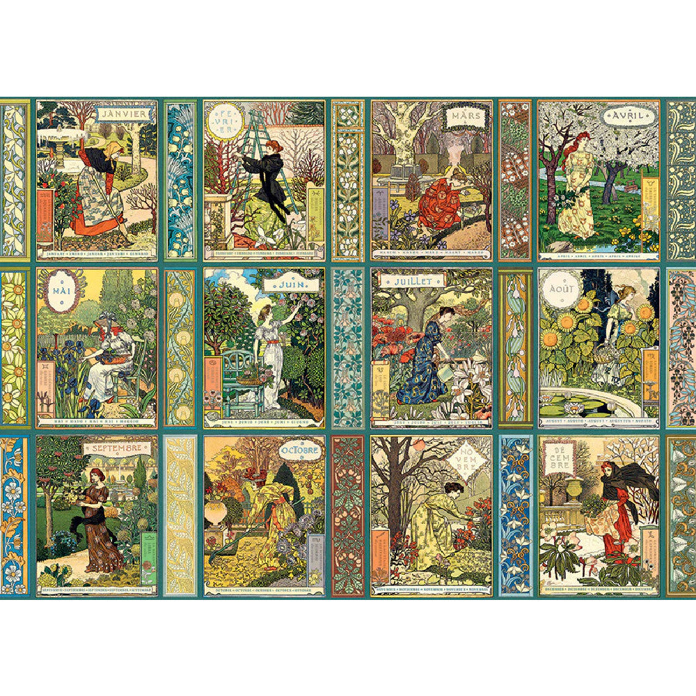 Jardiniere: A Gardener's Calendar Jigsaw - 1000 Pieces