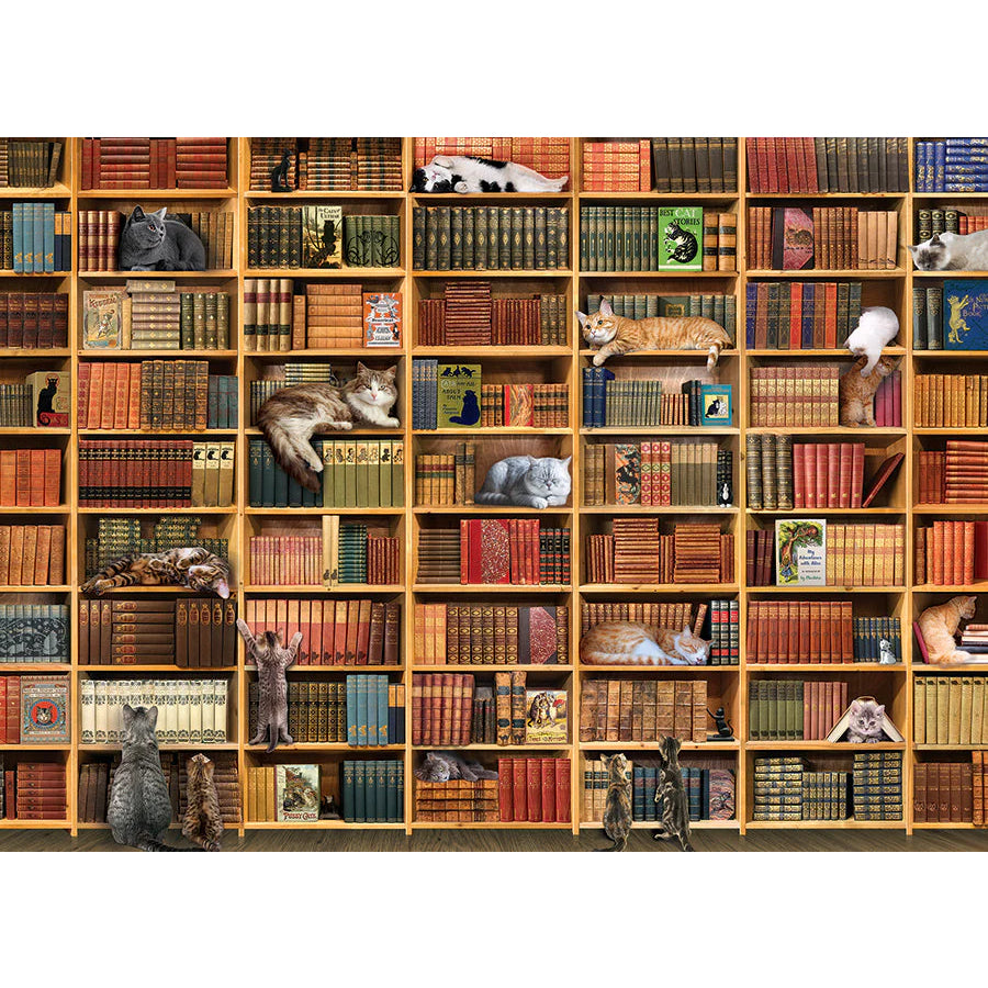 The Cat Library Jigsaw - 1000 Pieces