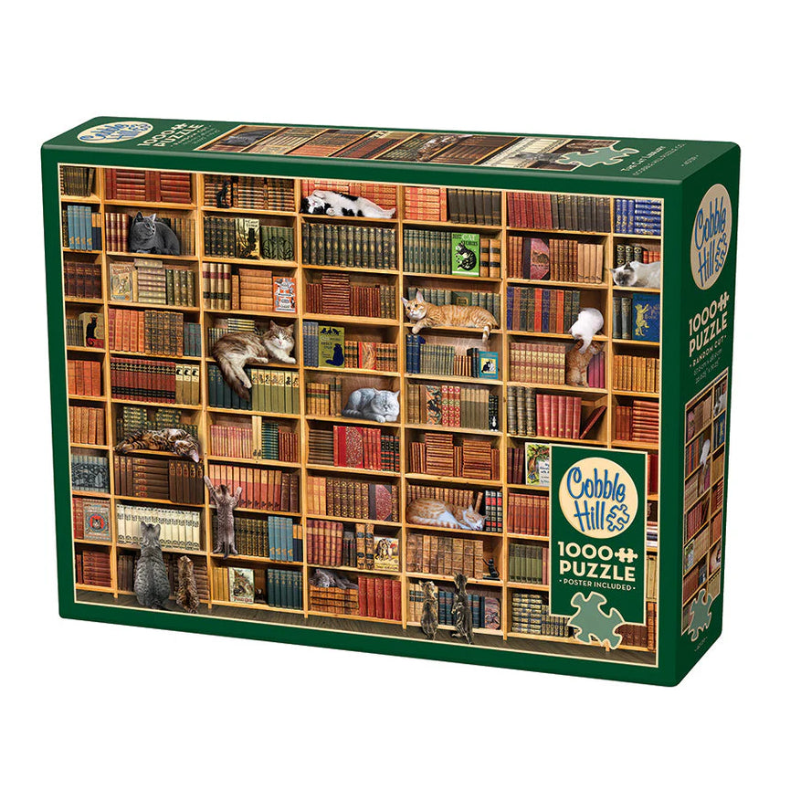 The Cat Library Jigsaw - 1000 Pieces