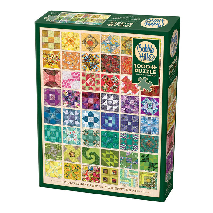 Common Quilt Blocks Jigsaw - 1000 Pieces