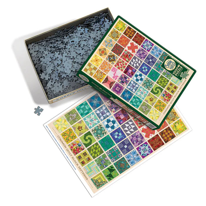 Common Quilt Blocks Jigsaw - 1000 Pieces