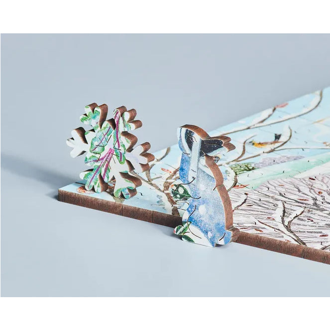 Cottage Garden In Winter Jigsaw Puzzle