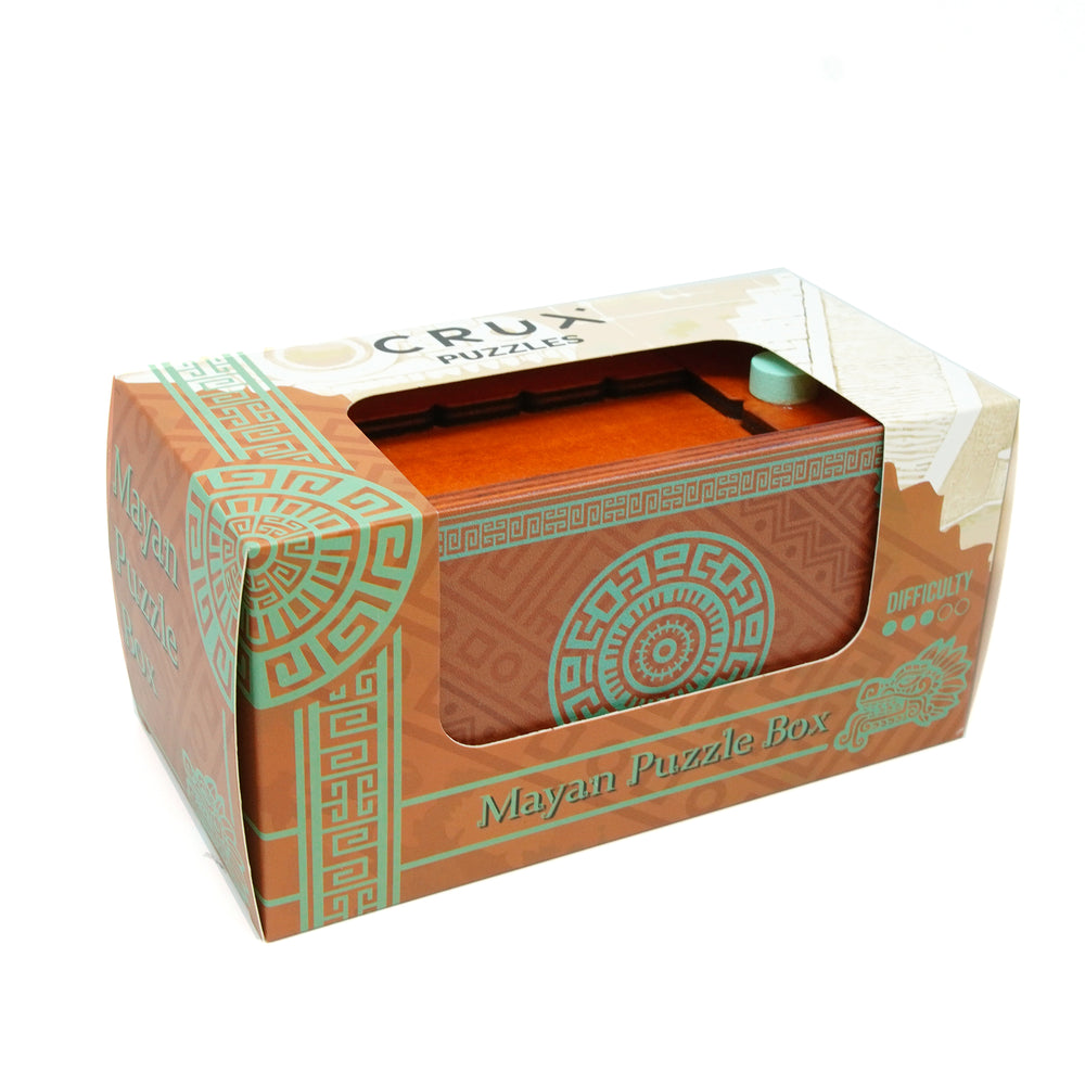 Mayan Puzzle Box | Affordable Wooden Puzzle Box | Secret Stash Puzzle Box