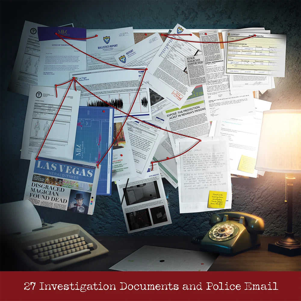 Murder at the Magic Mirror Casino Cold Case Puzzle