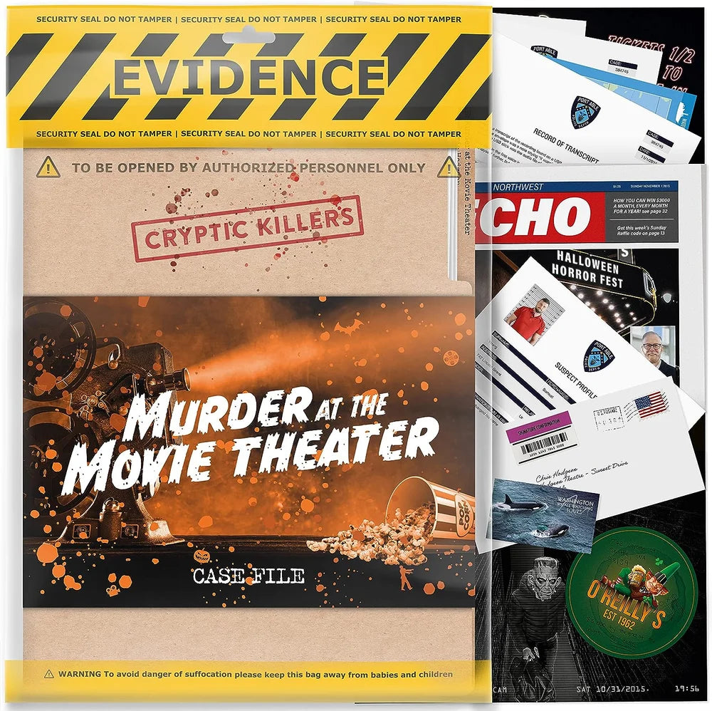 Murder at the Movie Theater Cold Case Puzzle