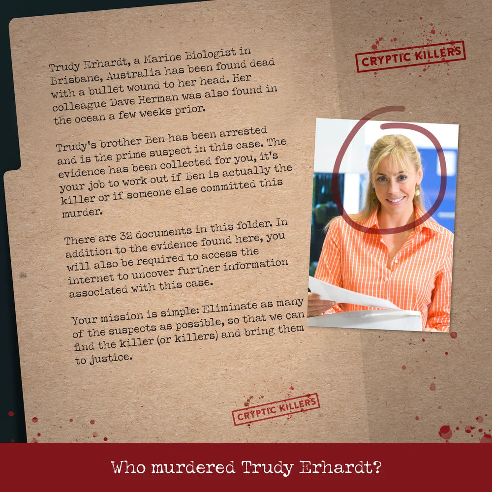 Murder of a Marine Biologist Cold Case Puzzle